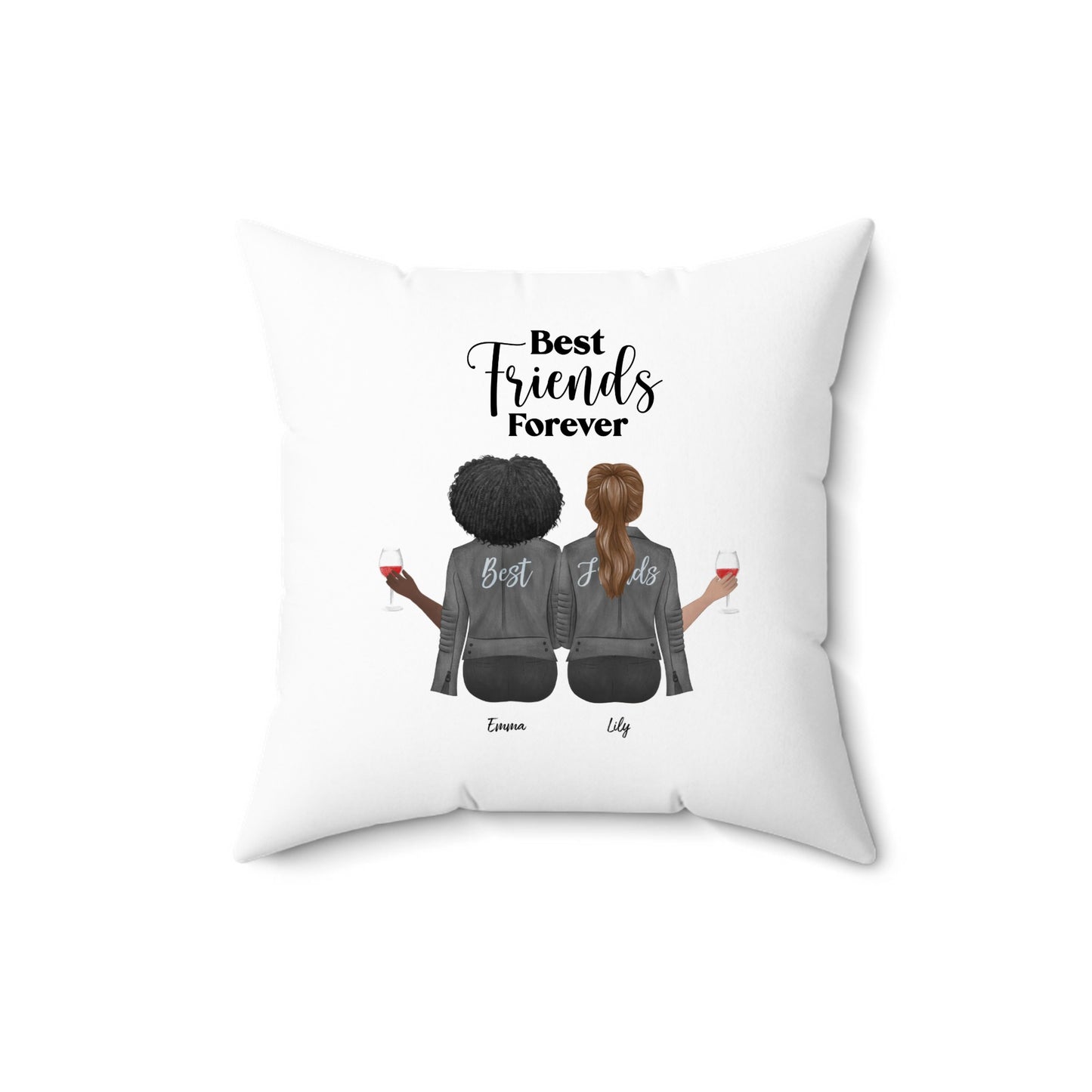 Custom Friendship Design – You + Your Bestie Custom Pillow