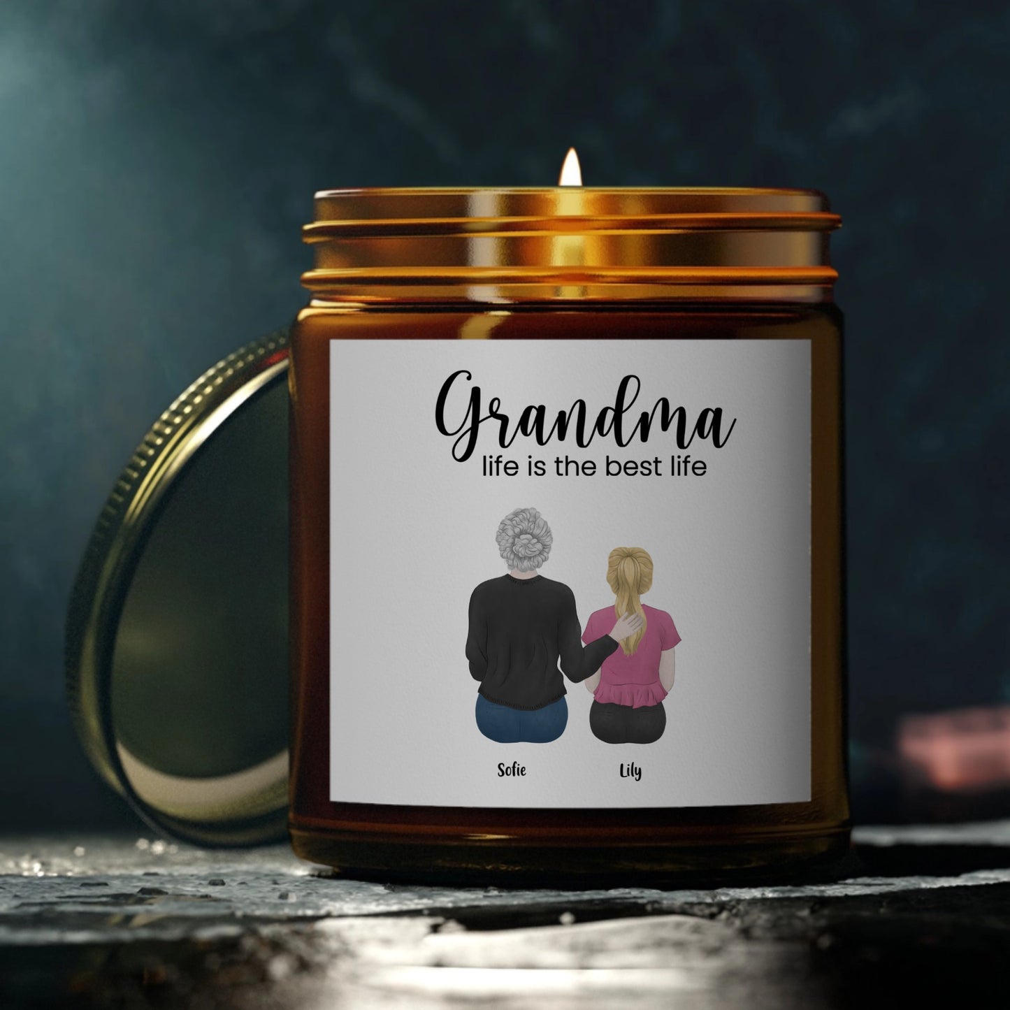 Grandma life is the best life Personalized Scented Candle