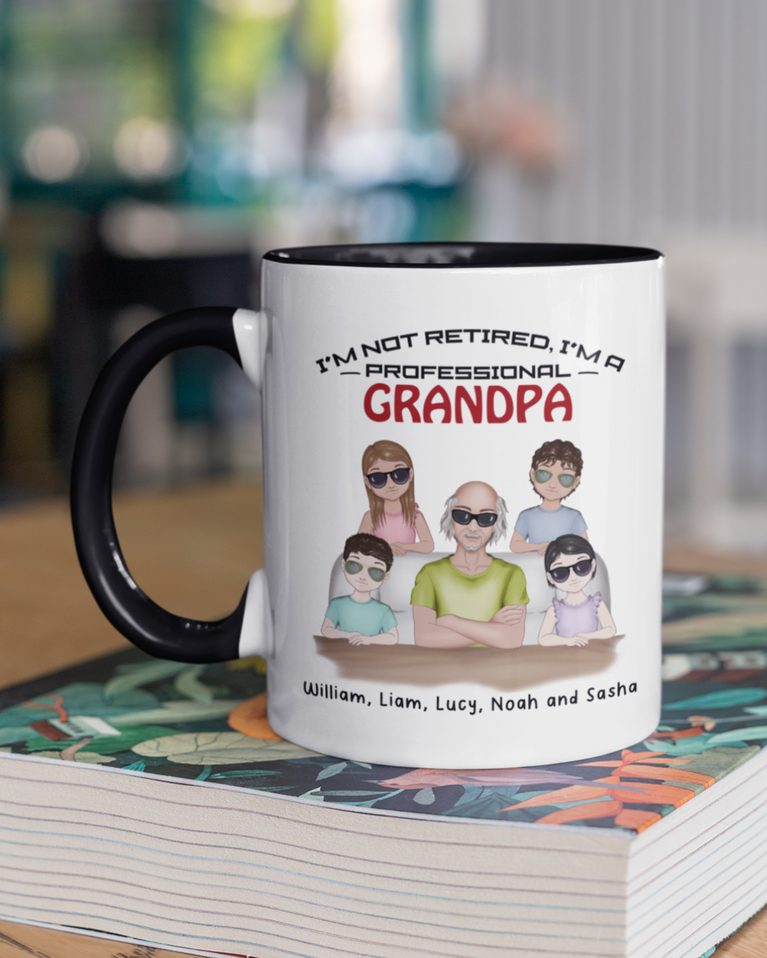 I’m not retired, I’m a professional Grandpa Personalized Mug with Color Inside