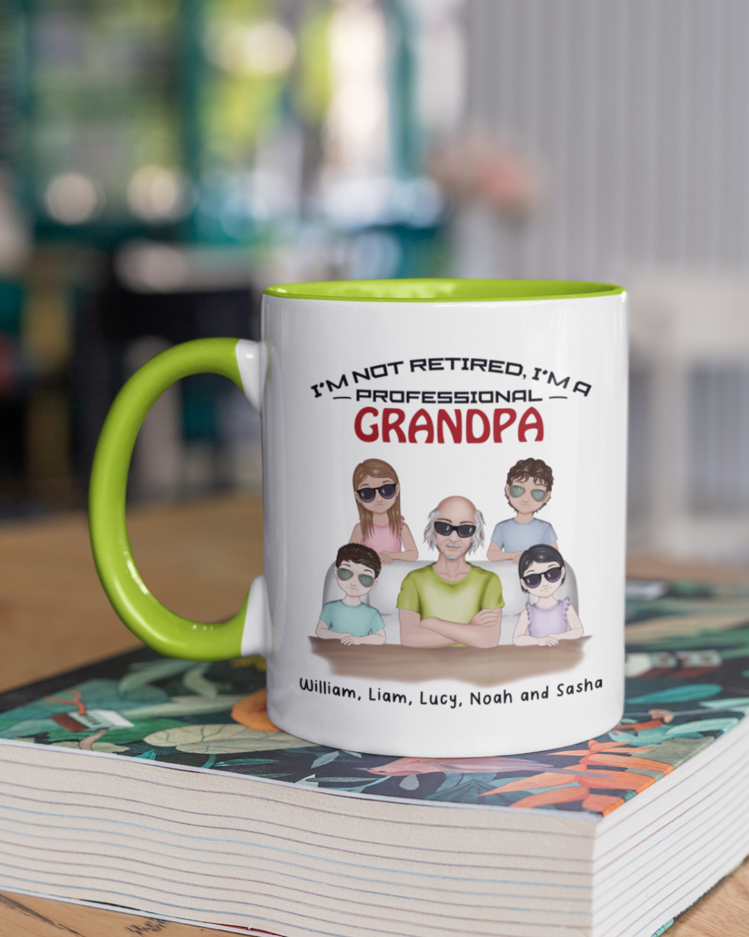 I’m not retired, I’m a professional Grandpa Personalized Mug with Color Inside