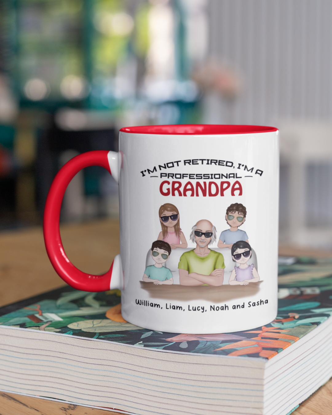 I’m not retired, I’m a professional Grandpa Personalized Mug with Color Inside