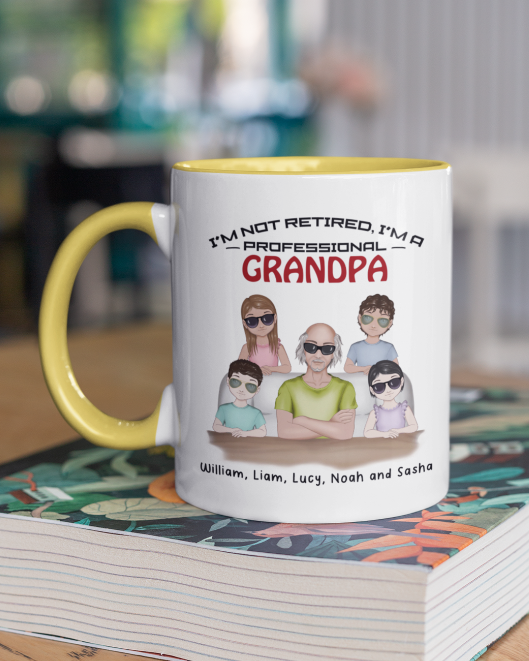 I’m not retired, I’m a professional Grandpa Personalized Mug with Color Inside