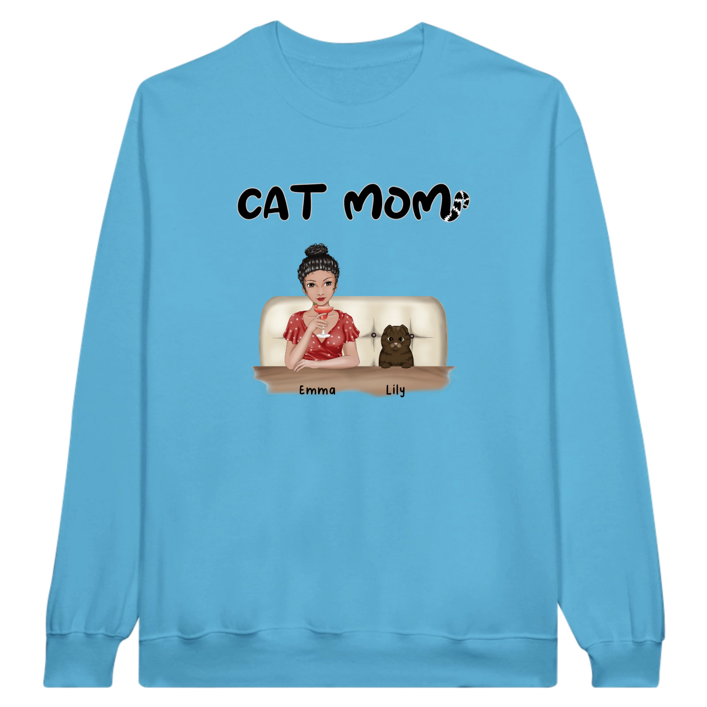 Cat Mom Personalized Sweatshirt