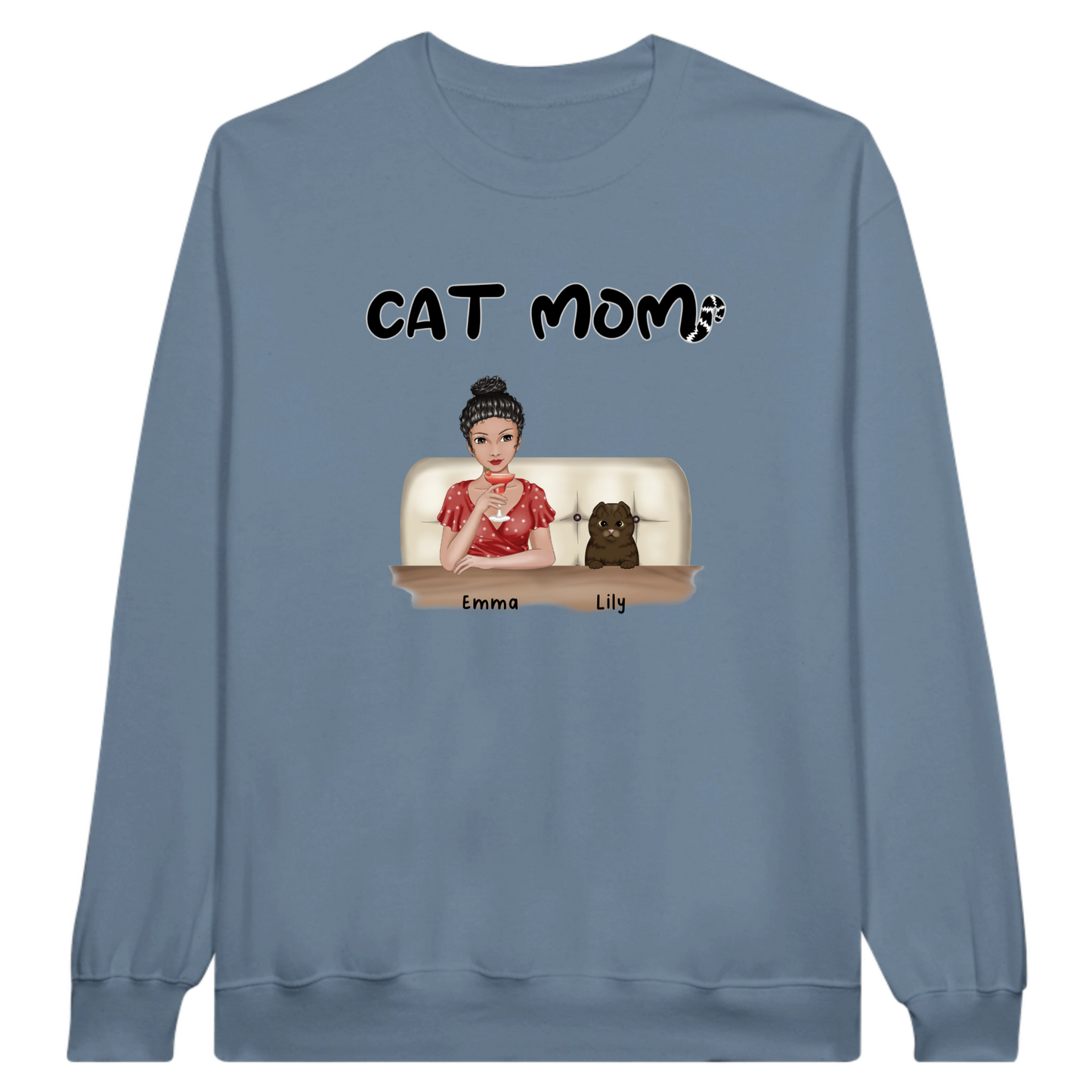 Cat Mom Personalized Sweatshirt