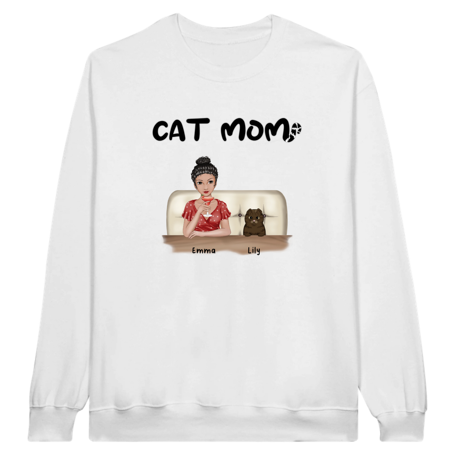 Cat Mom Personalized Sweatshirt