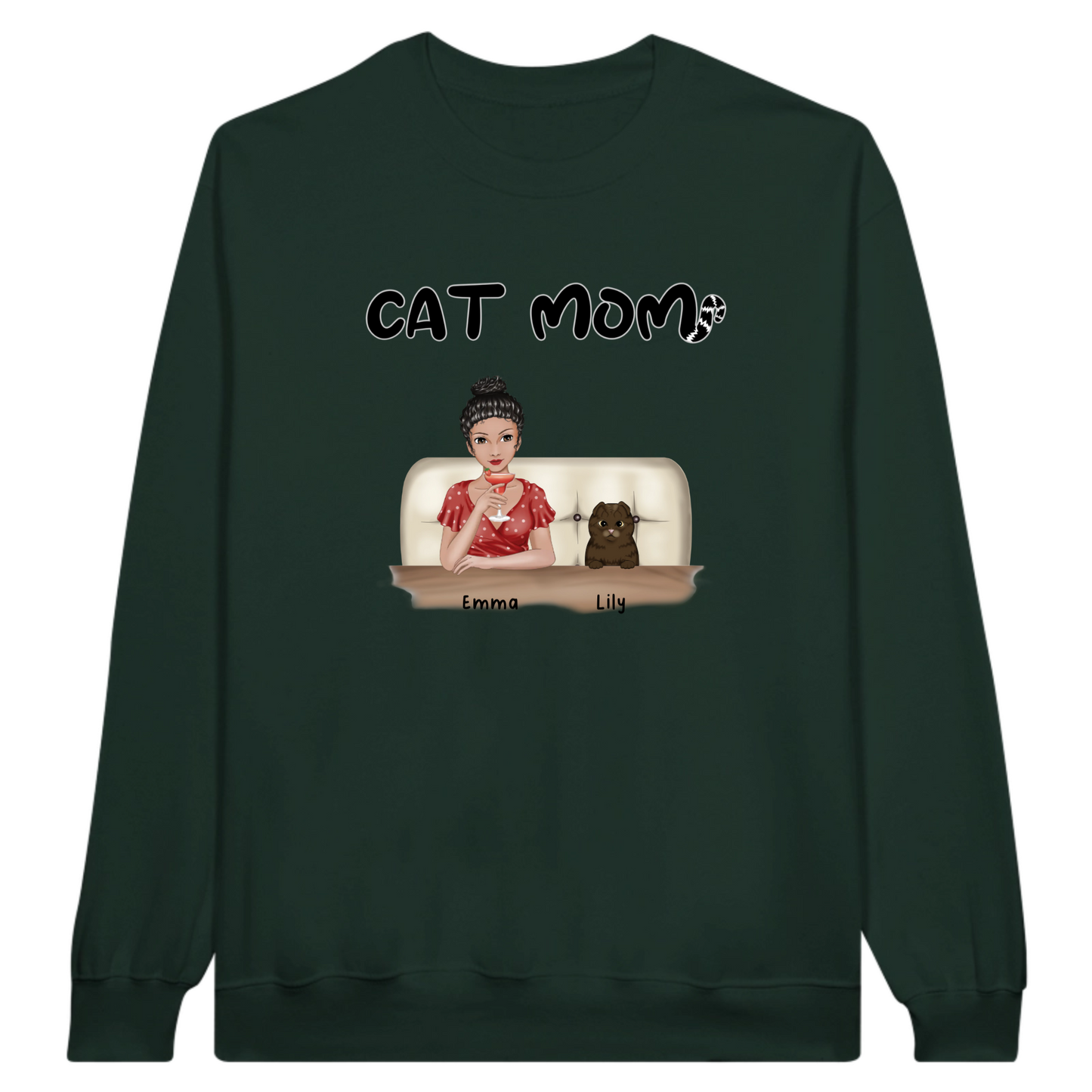 Cat Mom Personalized Sweatshirt
