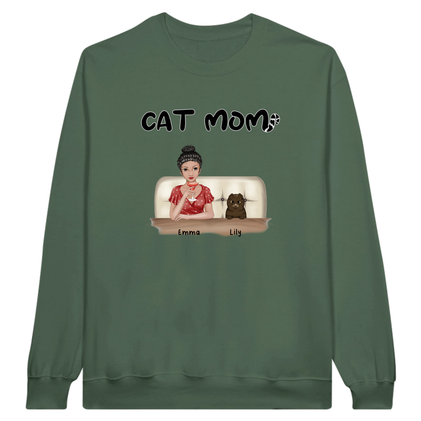 Cat Mom Personalized Sweatshirt