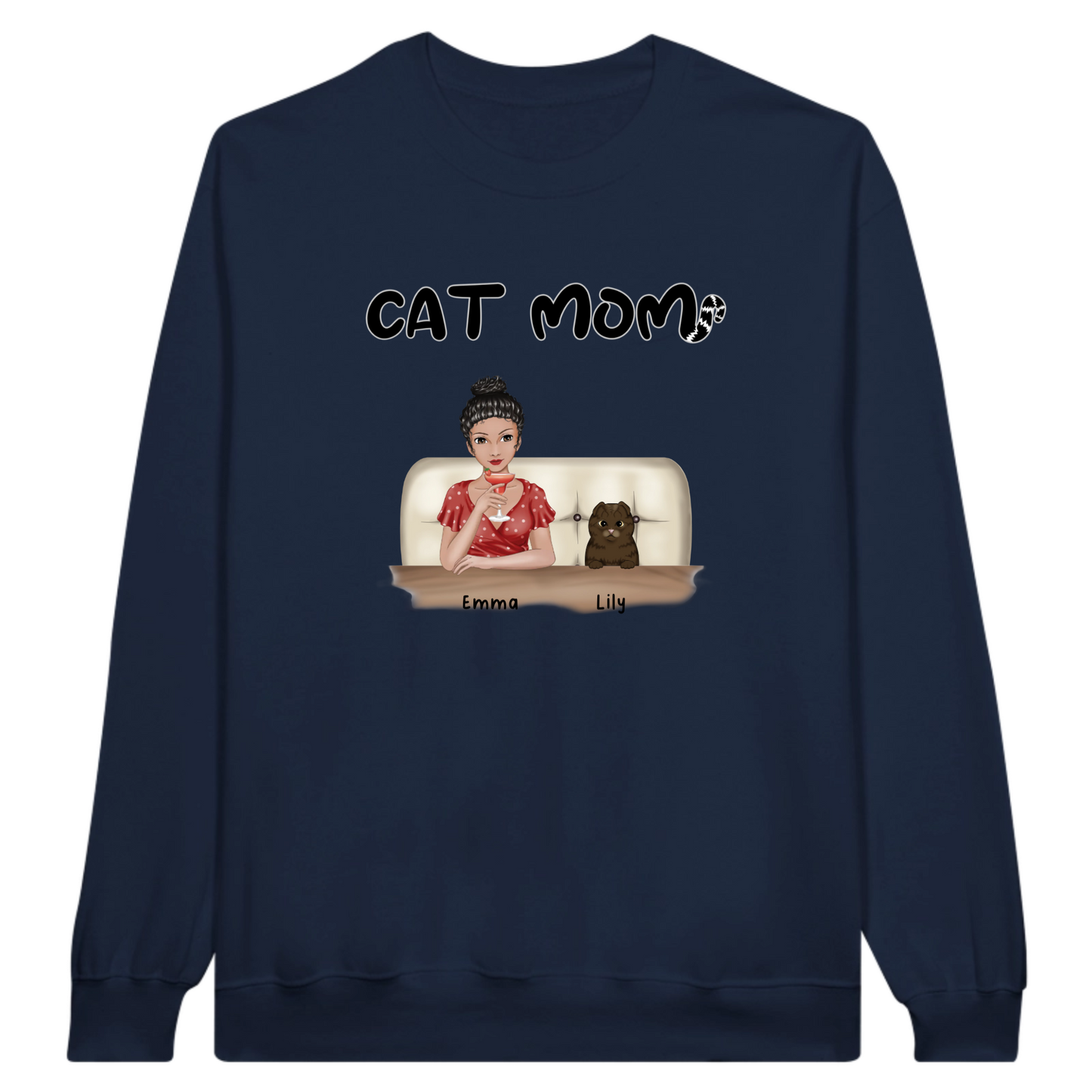 Cat Mom Personalized Sweatshirt