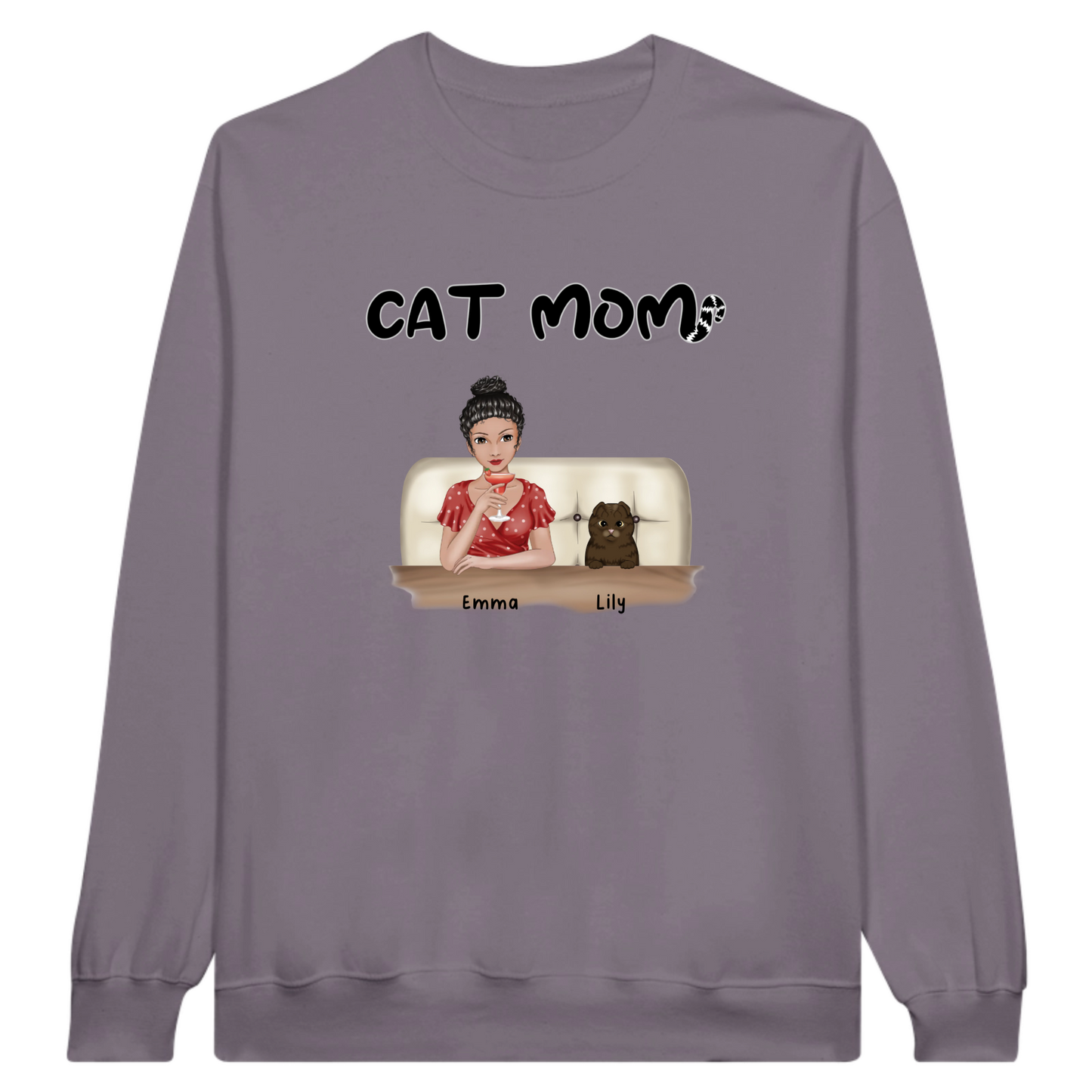 Cat Mom Personalized Sweatshirt