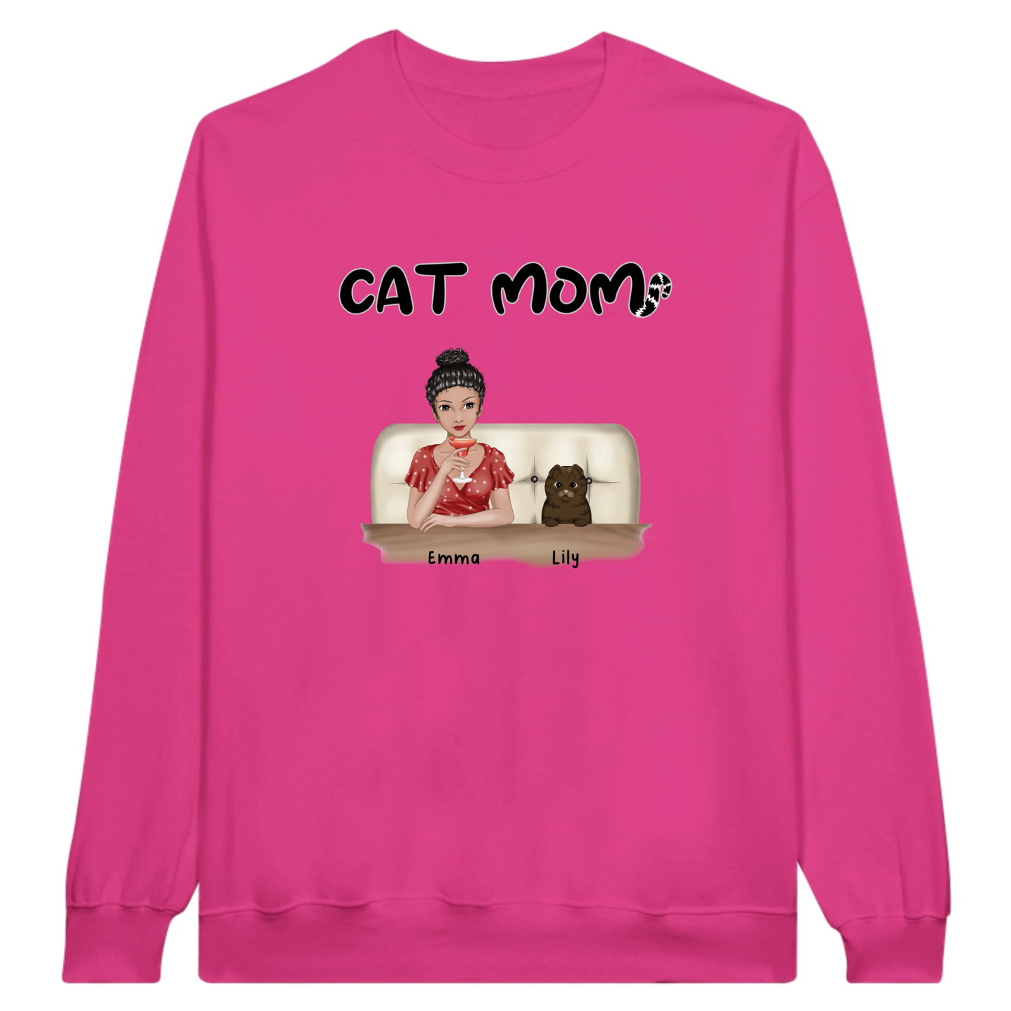 Cat Mom Personalized Sweatshirt