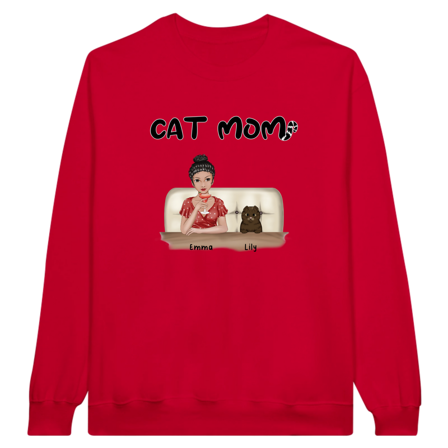 Cat Mom Personalized Sweatshirt