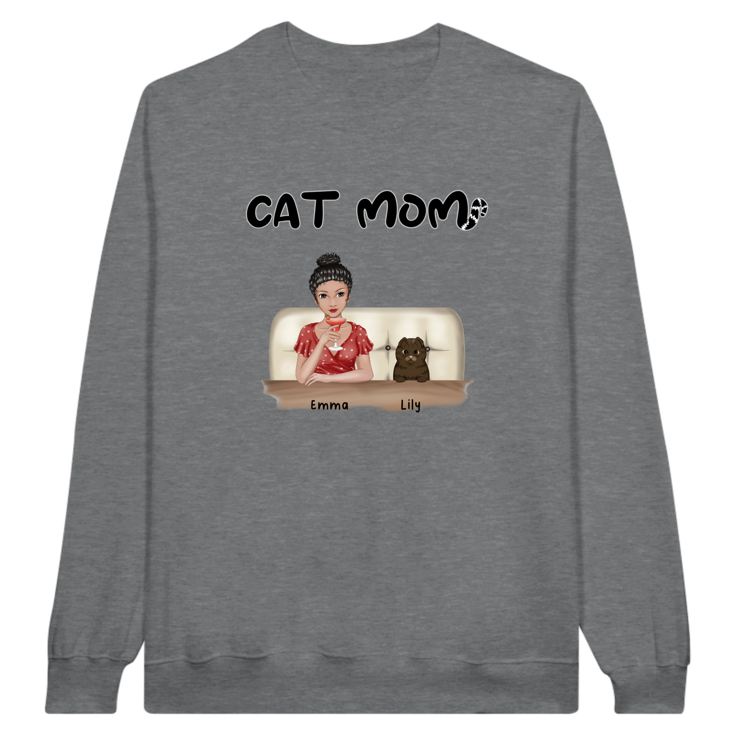 Cat Mom Personalized Sweatshirt