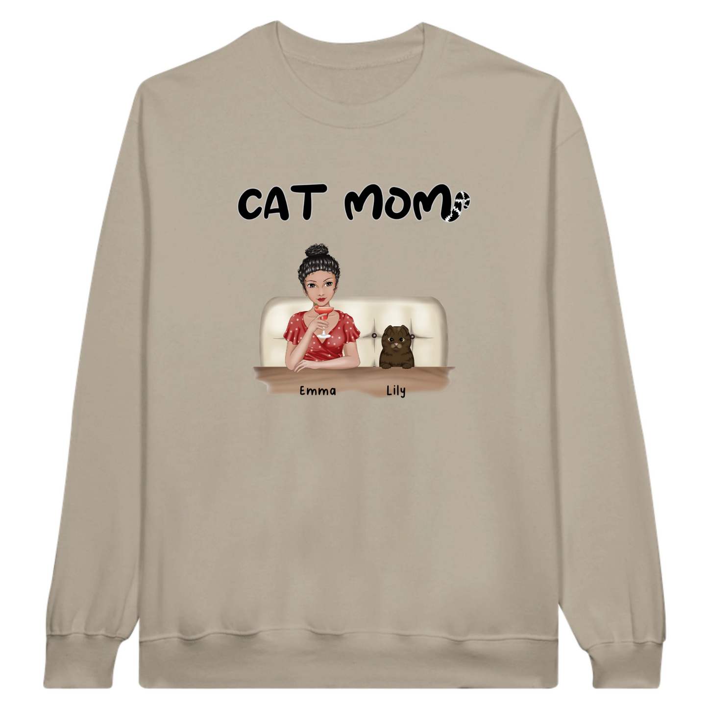 Cat Mom Personalized Sweatshirt
