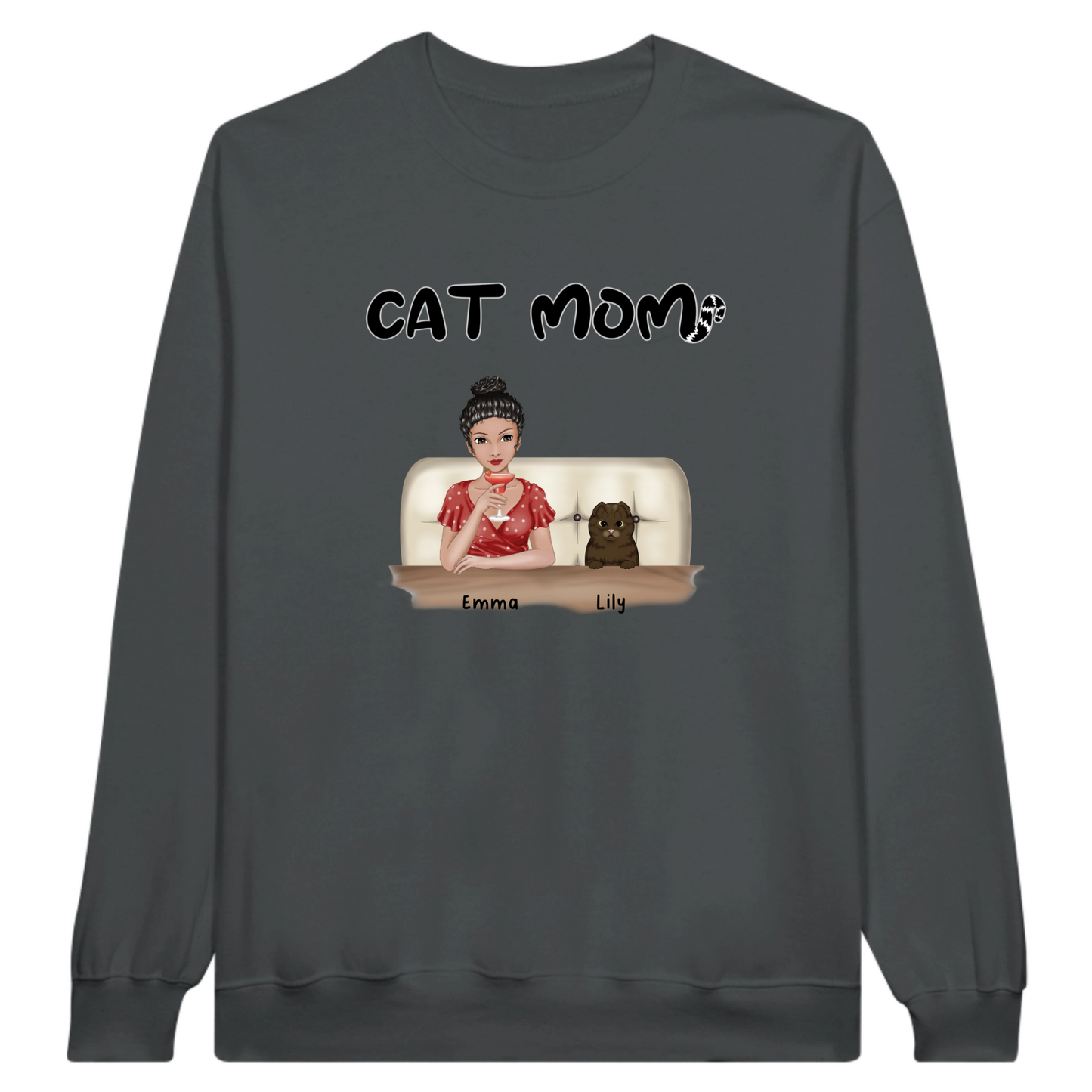 Cat Mom Personalized Sweatshirt
