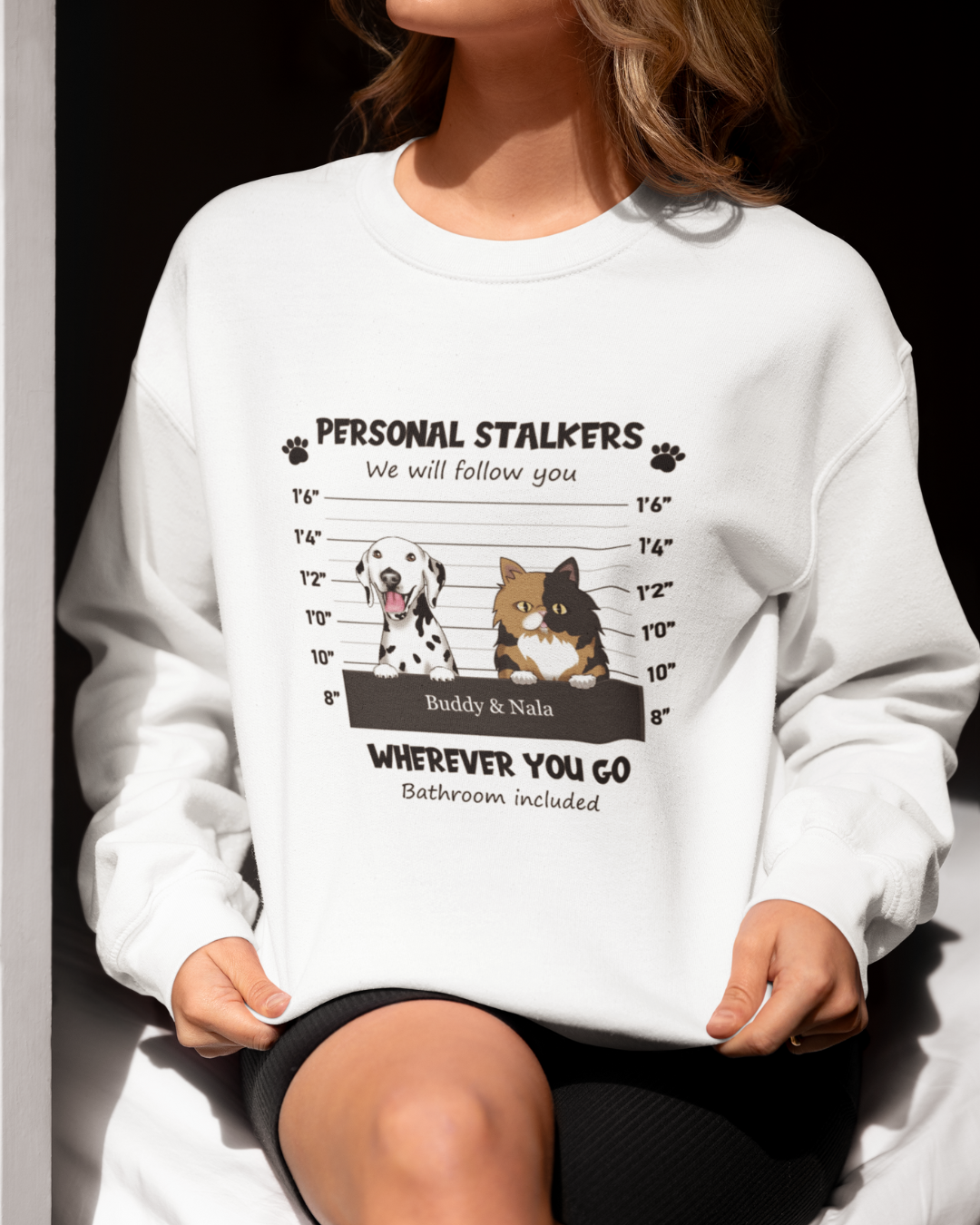 Color “Personal Stalker” Custom Pet Sweatshirt