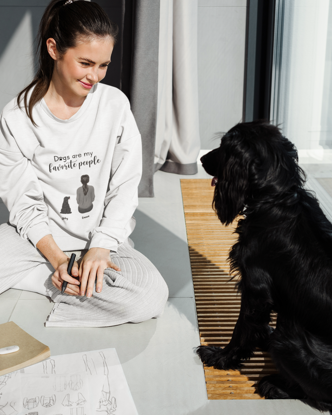 “Dogs are my favorite people” Personalized Sweatshirt