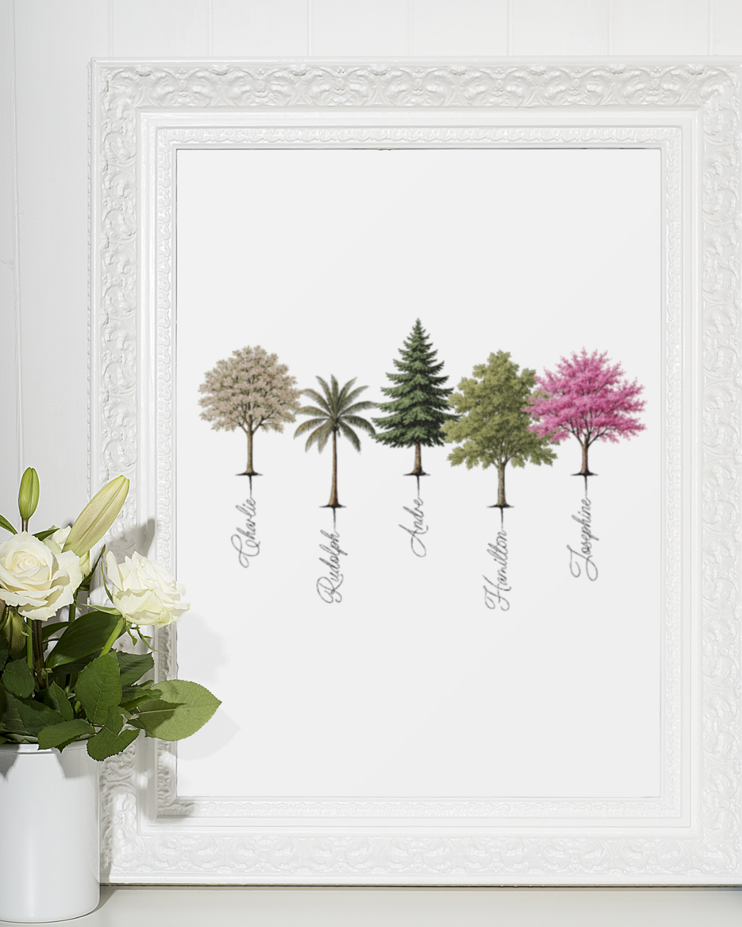 A Forest Full of Love β Personalized Tree Art Matte Paper Poster