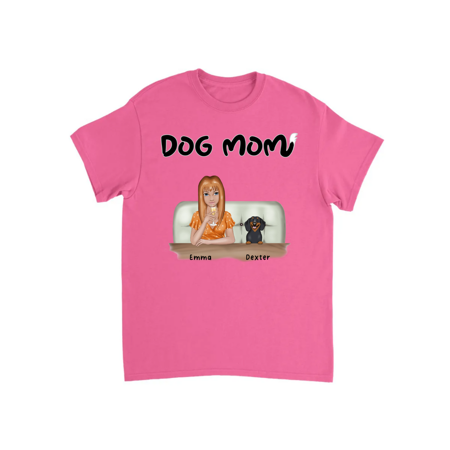Dog Mom Personalized T-shirt