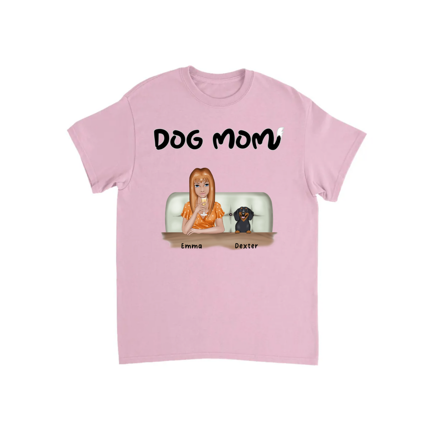 Dog Mom Personalized T-shirt
