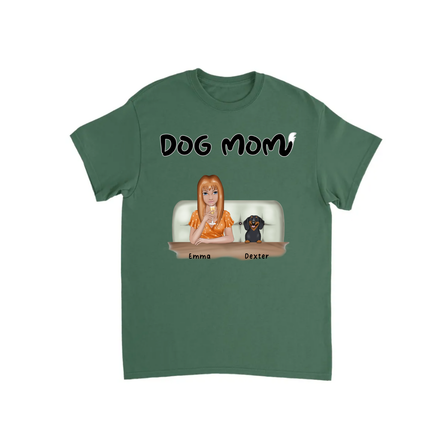 Dog Mom Personalized T-shirt