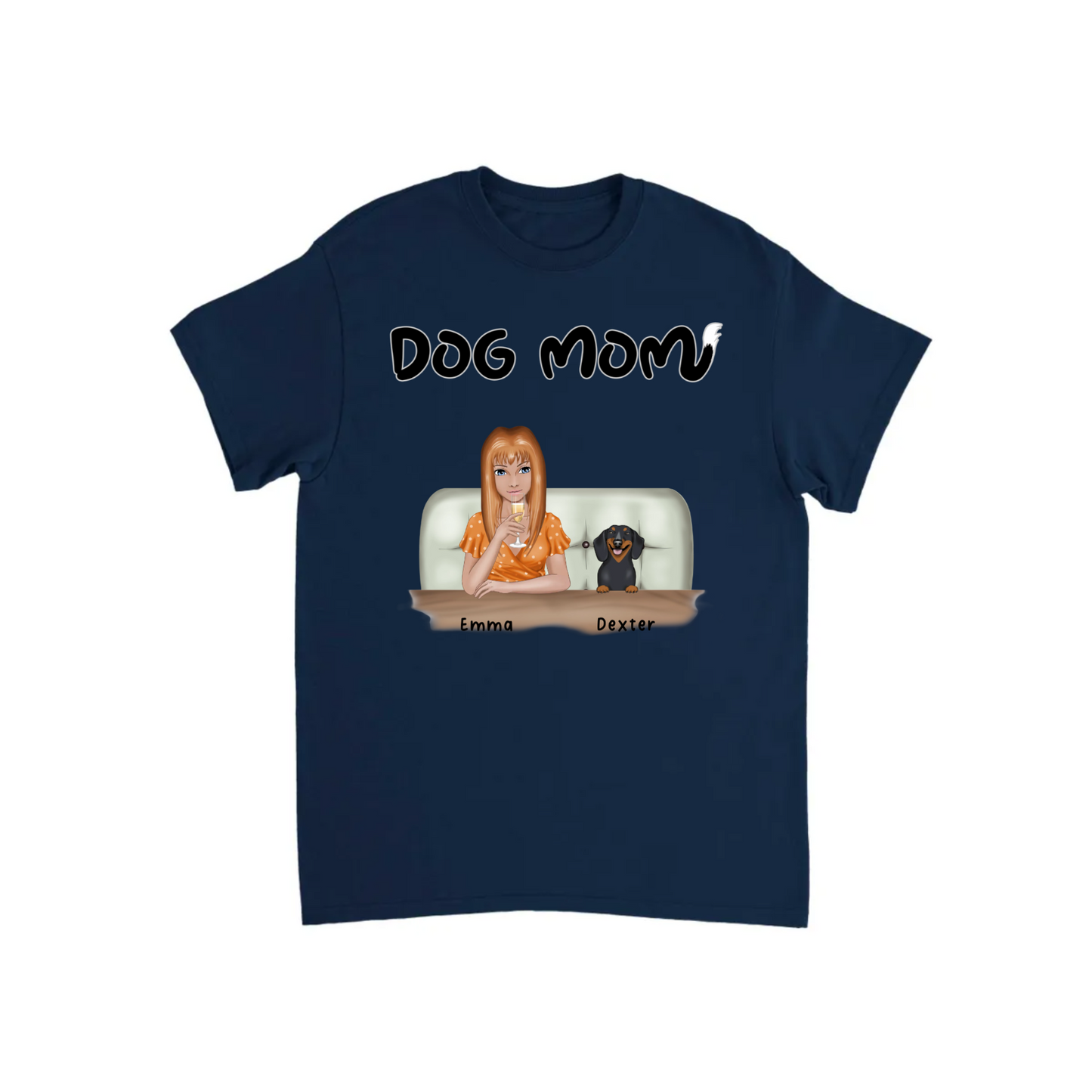 Dog Mom Personalized T-shirt