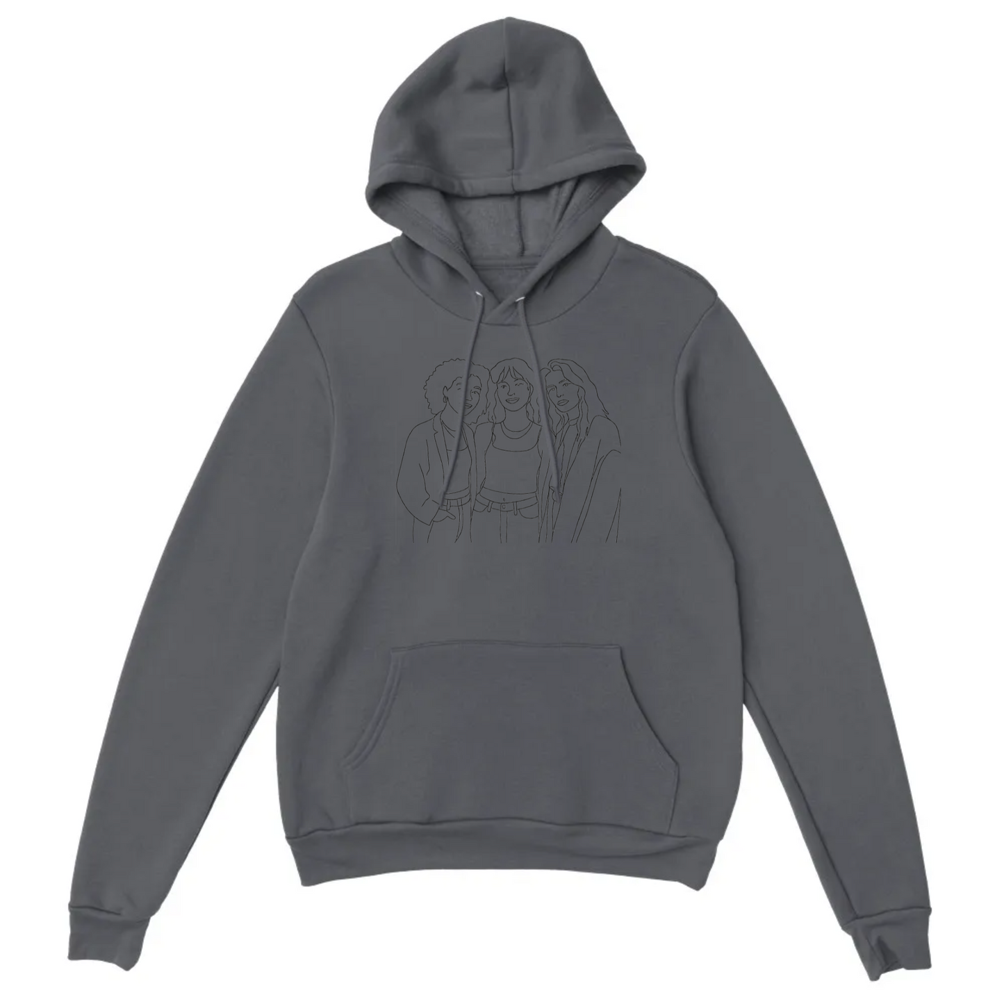 Custom Line Art Hoodie - Turn your photo into a line art