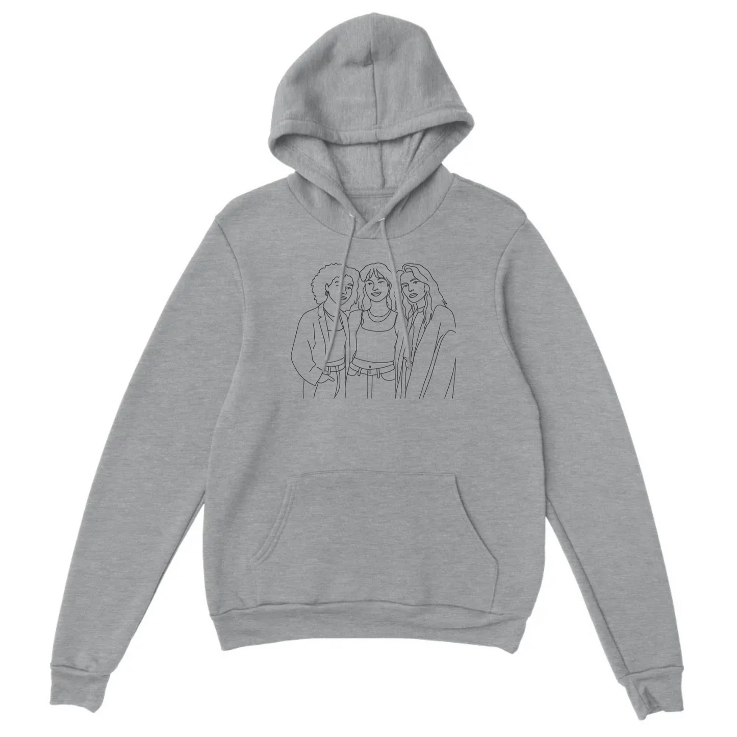 Custom Line Art Hoodie - Turn your photo into a line art