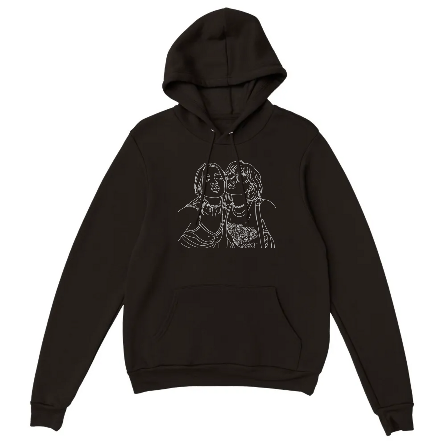 Custom Line Art Hoodie - Turn your photo into a line art