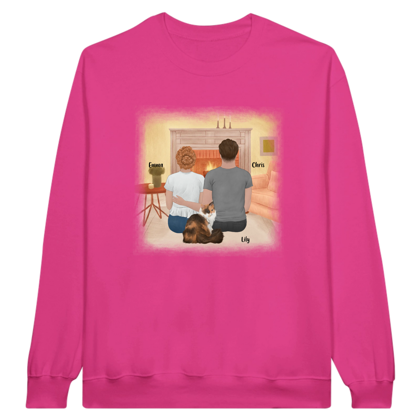 You, Me & The Cat Personalized Sweatshirt