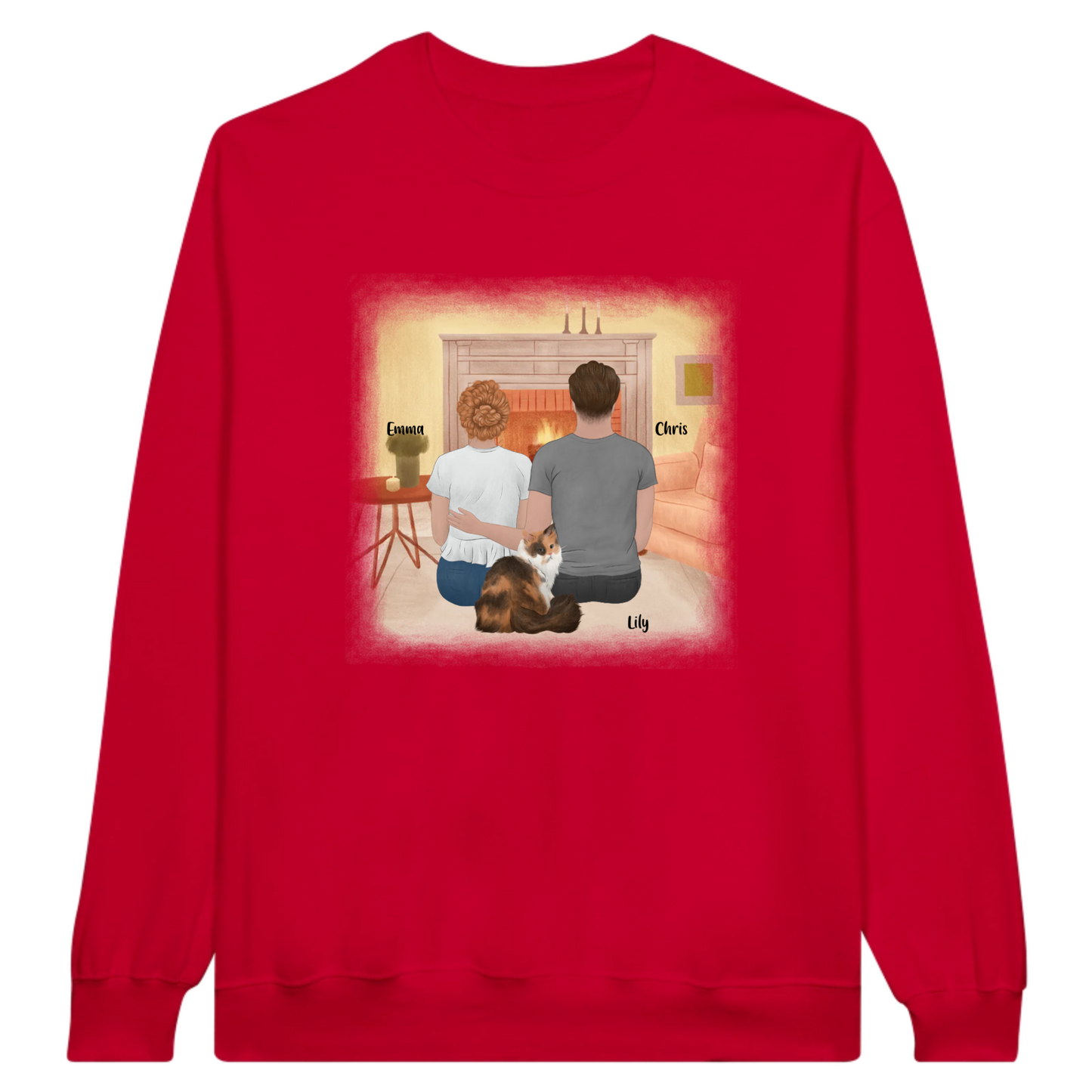 You, Me & The Cat Personalized Sweatshirt