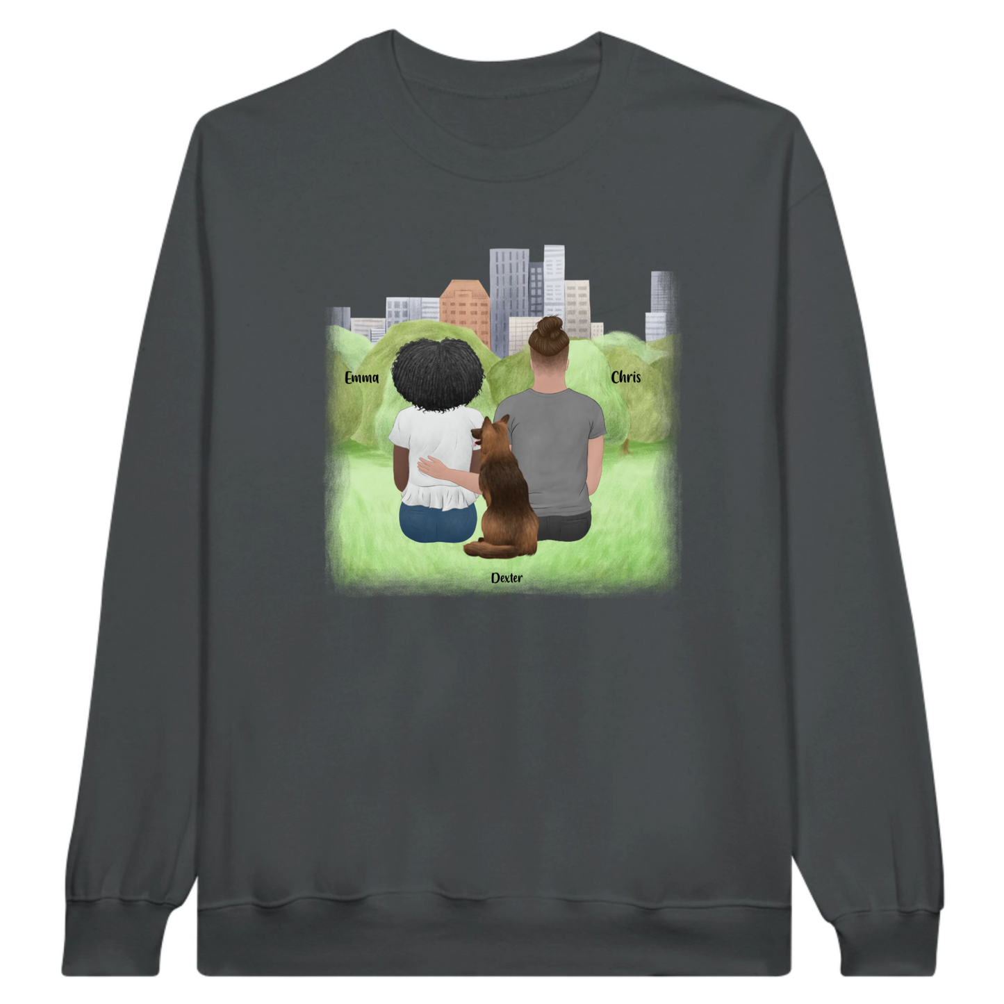 You, Me & The Dog Personalized Sweatshirt
