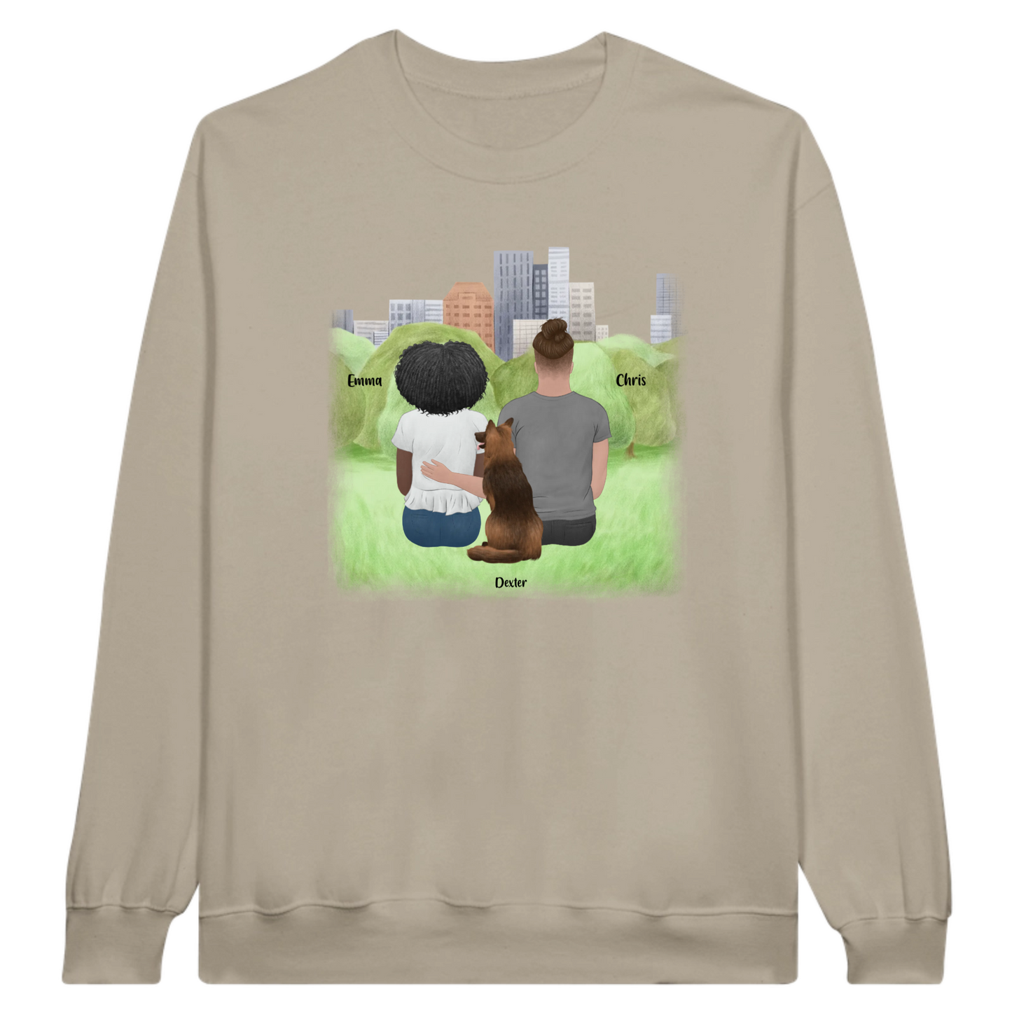 You, Me & The Dog Personalized Sweatshirt