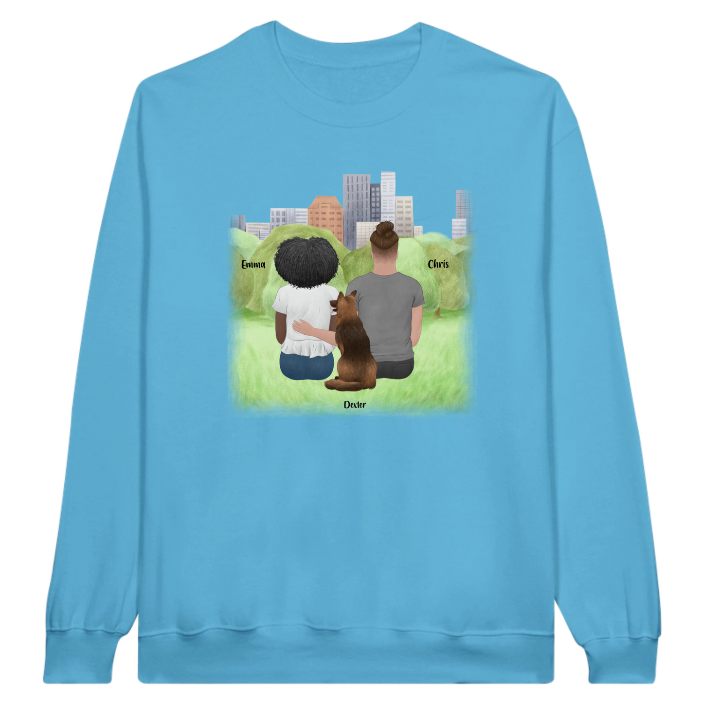 You, Me & The Dog Personalized Sweatshirt
