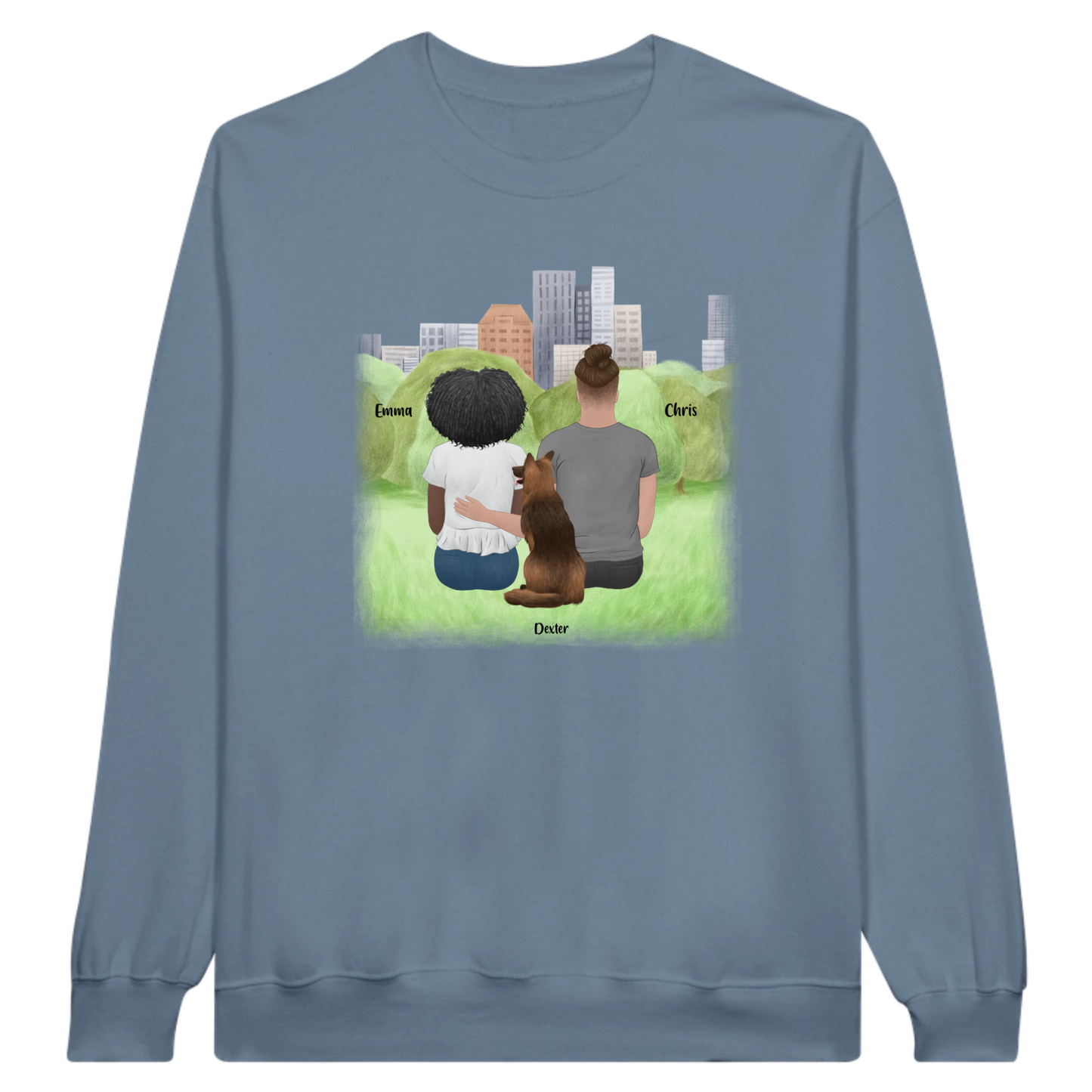 You, Me & The Dog Personalized Sweatshirt