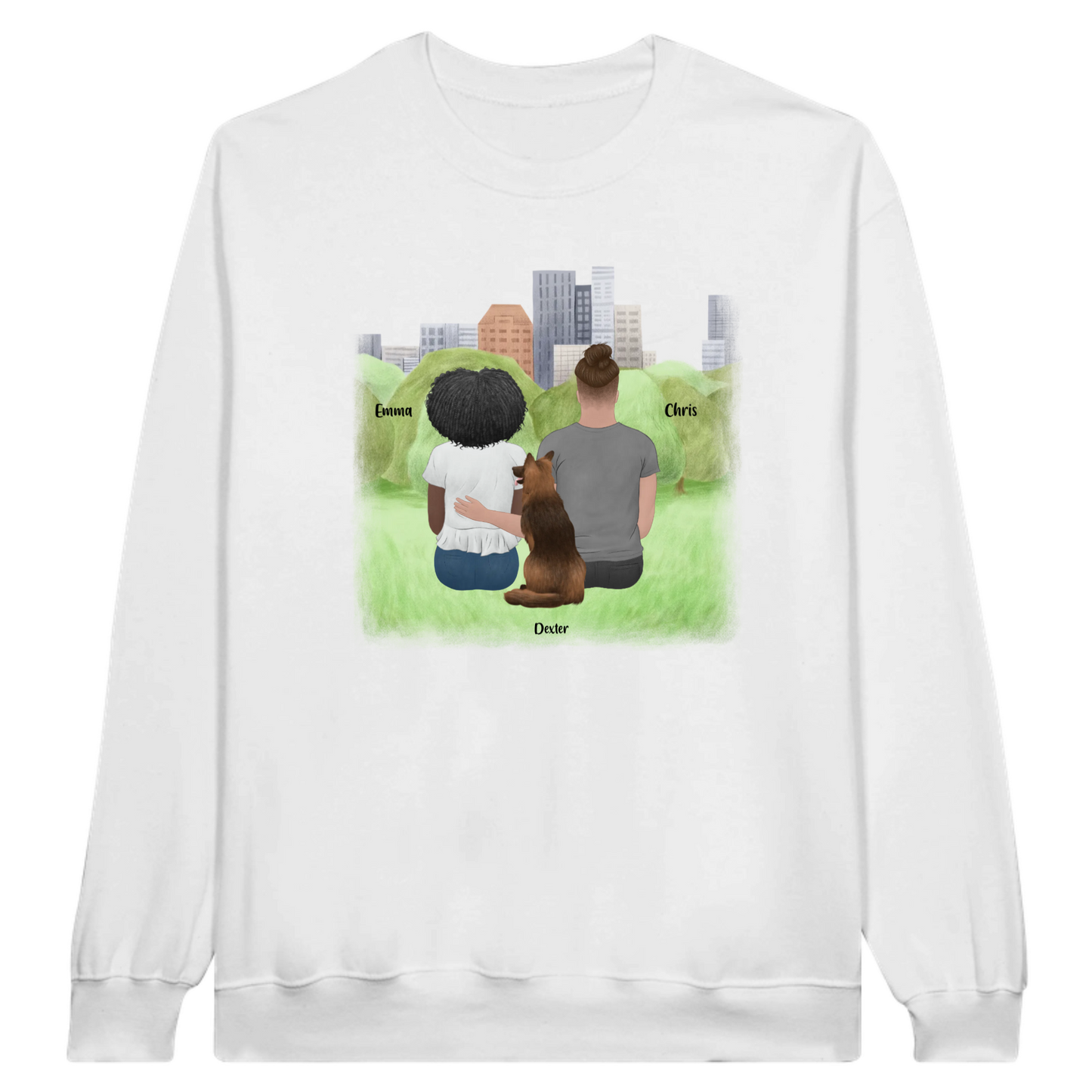 You, Me & The Dog Personalized Sweatshirt