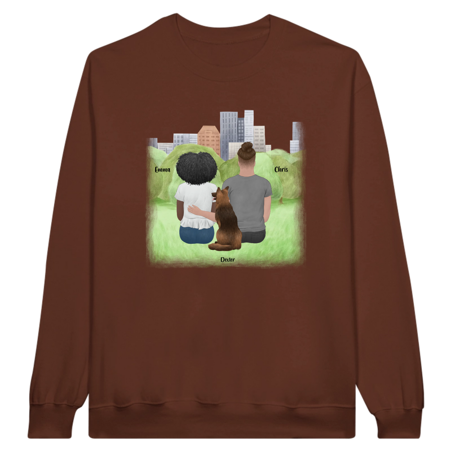 You, Me & The Dog Personalized Sweatshirt
