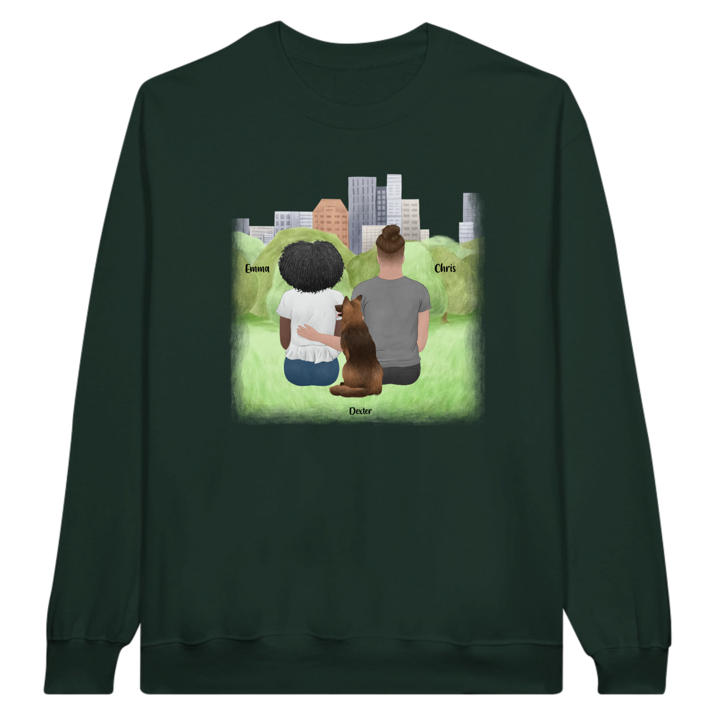 You, Me & The Dog Personalized Sweatshirt