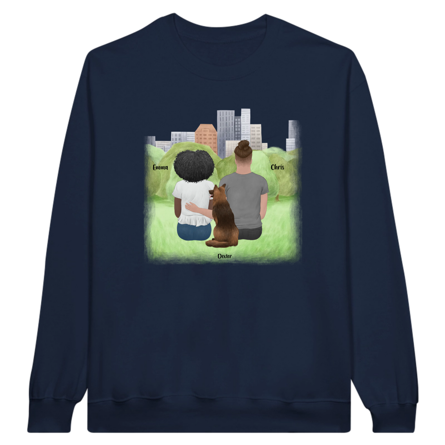 You, Me & The Dog Personalized Sweatshirt