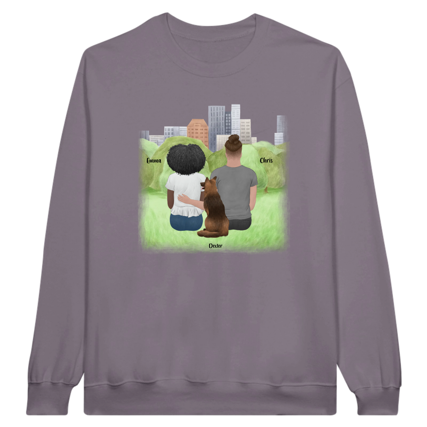 You, Me & The Dog Personalized Sweatshirt