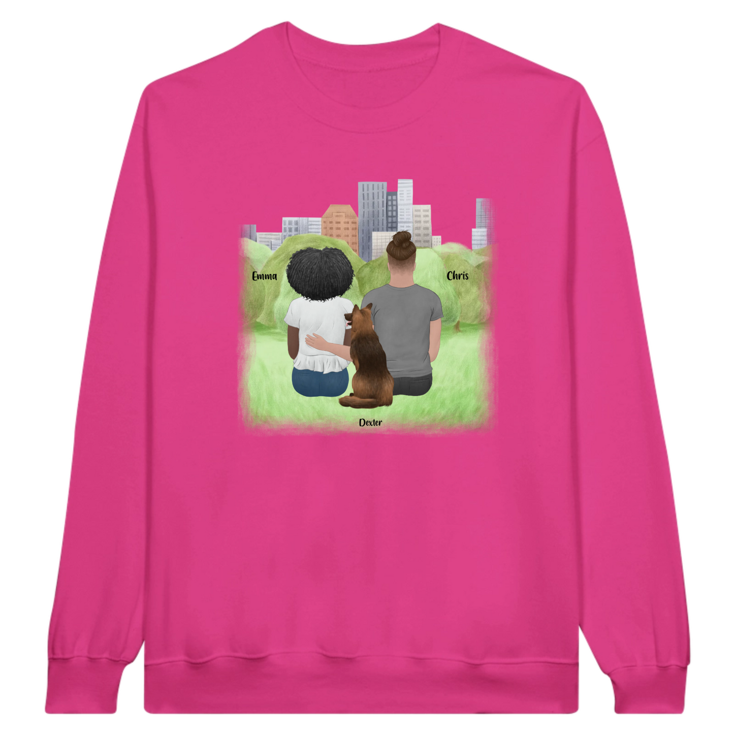 You, Me & The Dog Personalized Sweatshirt