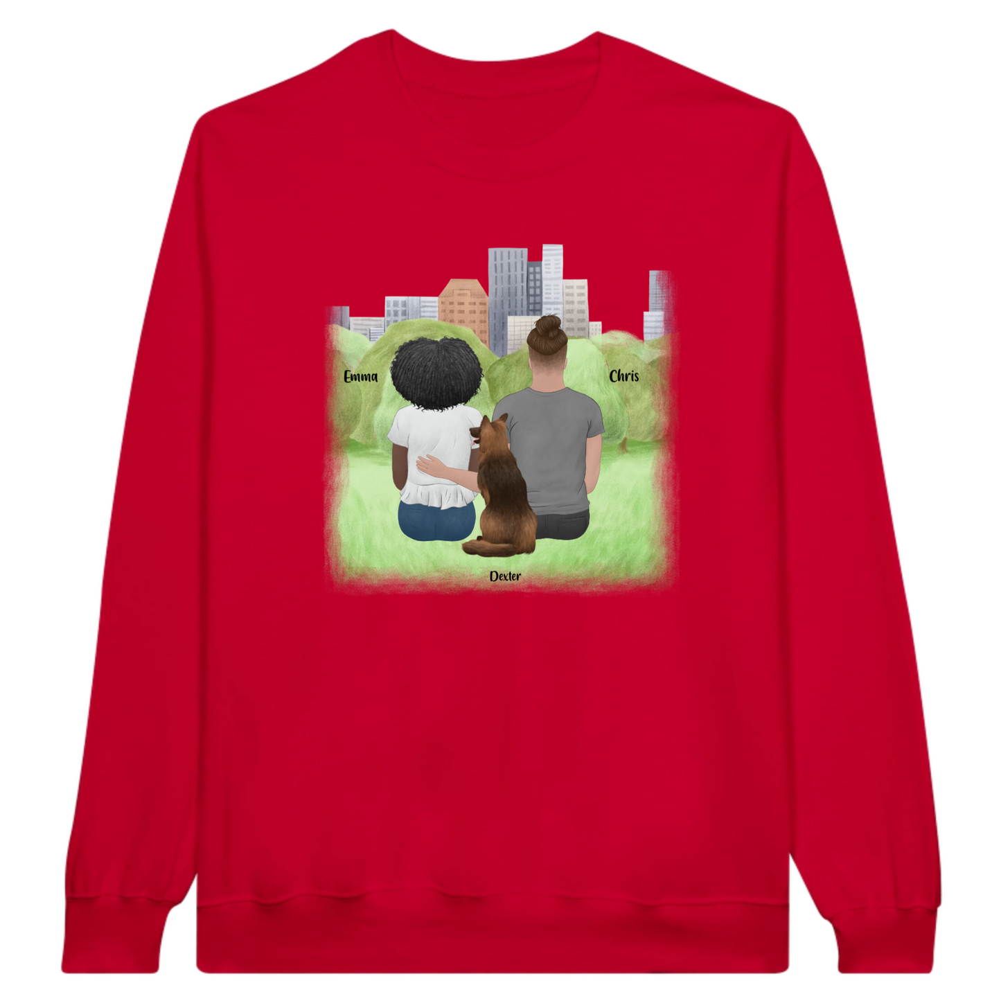 You, Me & The Dog Personalized Sweatshirt