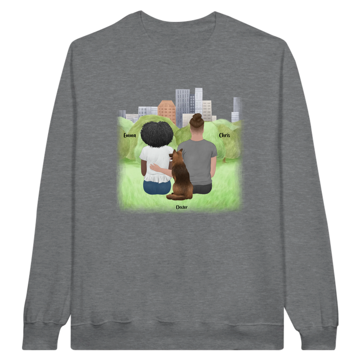 You, Me & The Dog Personalized Sweatshirt