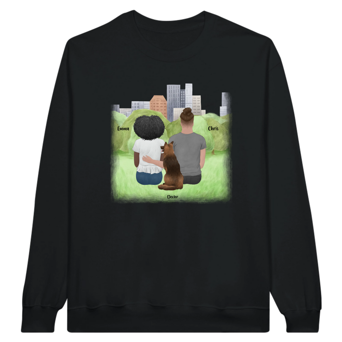 You, Me & The Dog Personalized Sweatshirt
