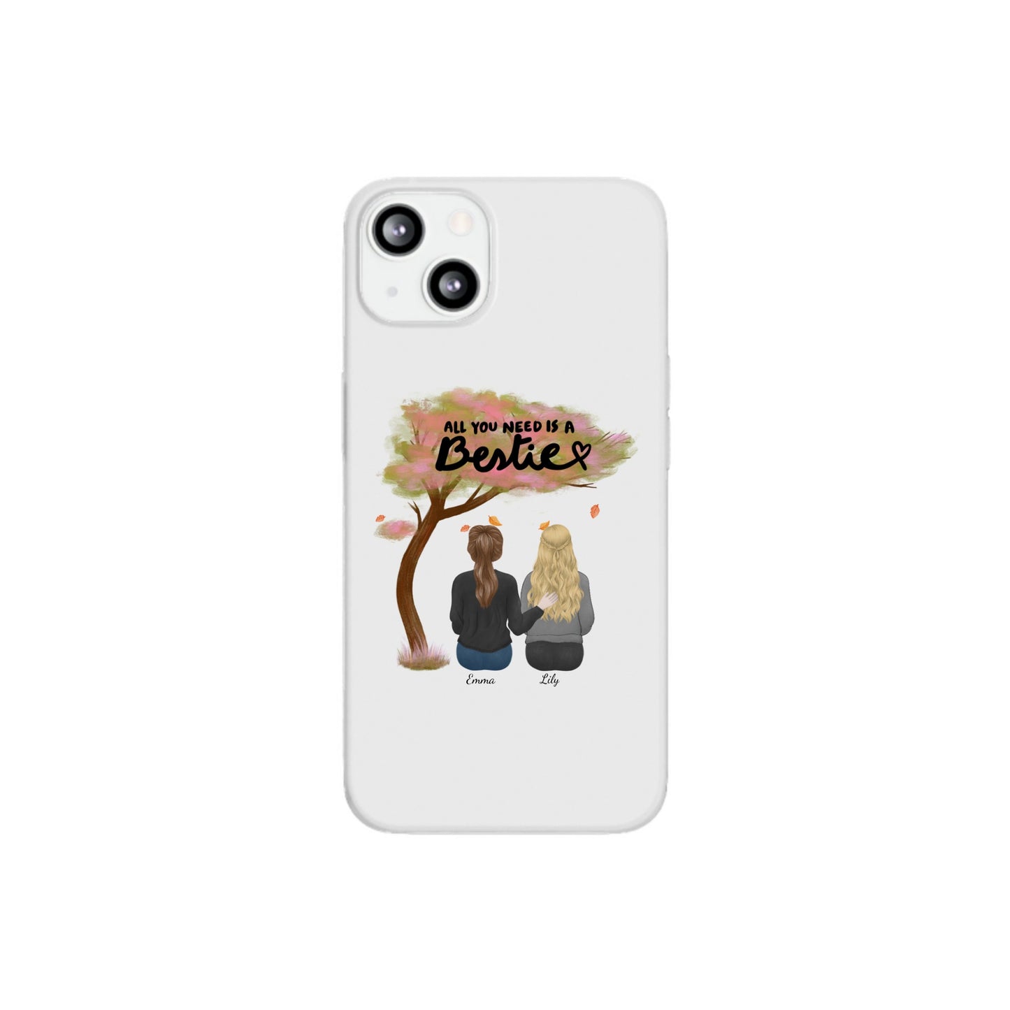 All You Need Is a Bestie” – Personalized Friendship Art Case