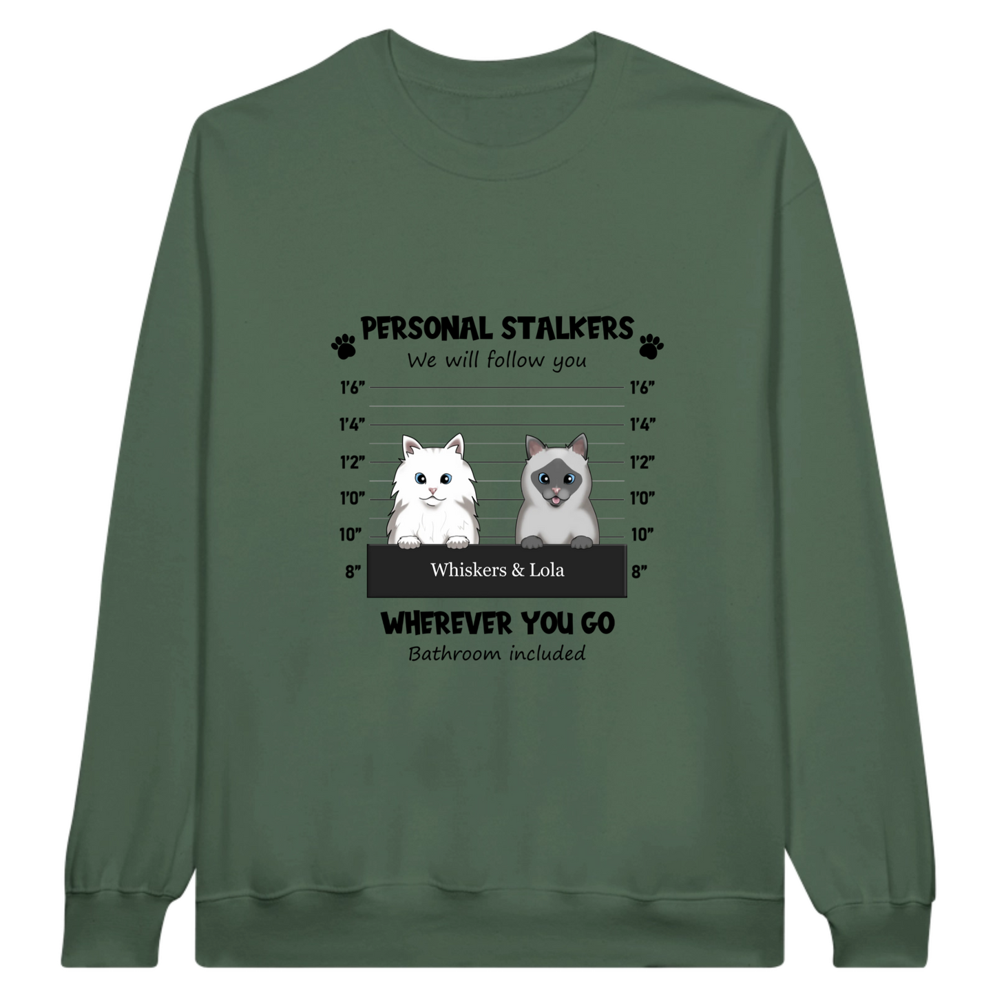 Color “Personal Stalker” Custom Pet Sweatshirt