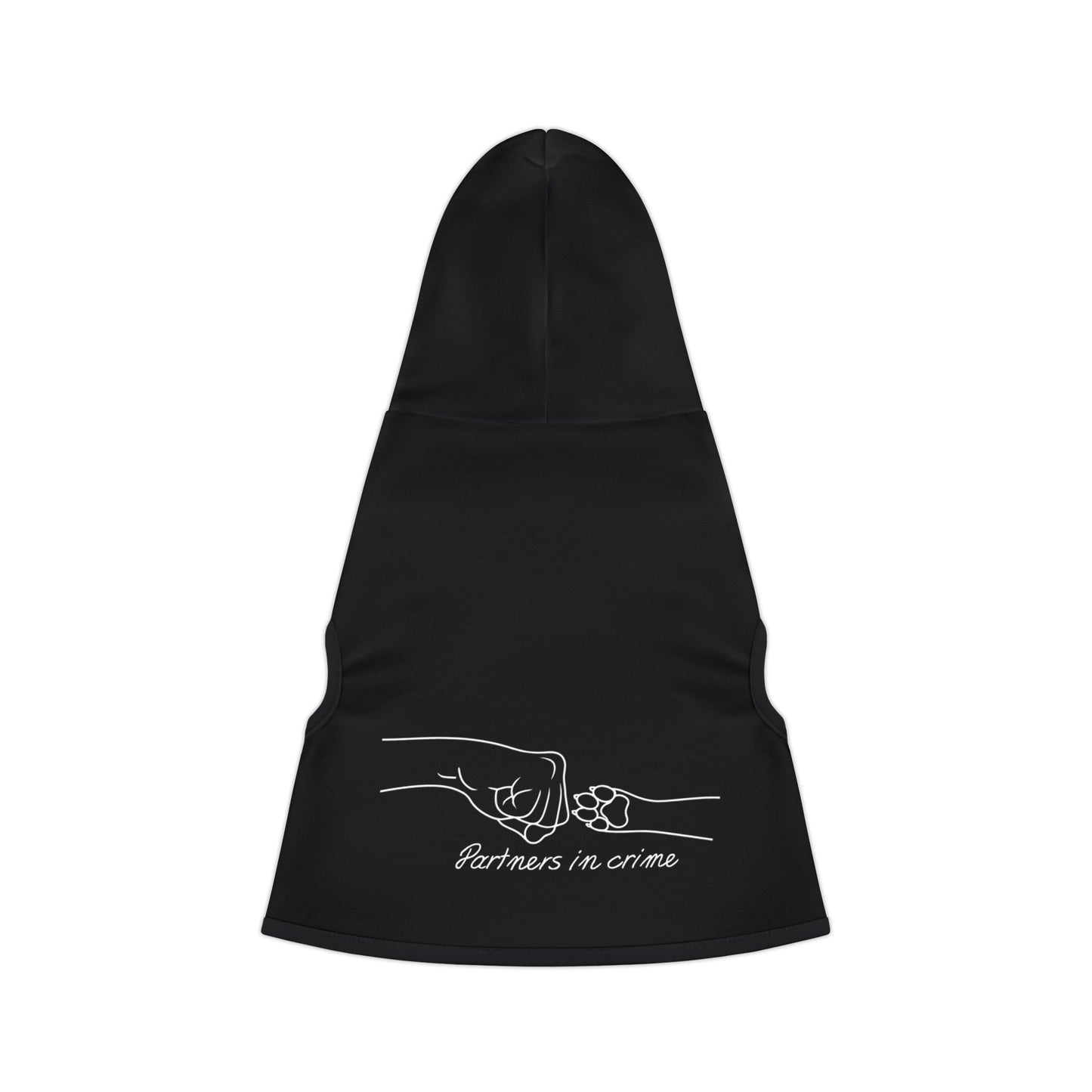Partners in Crime Pet Hoodie Black