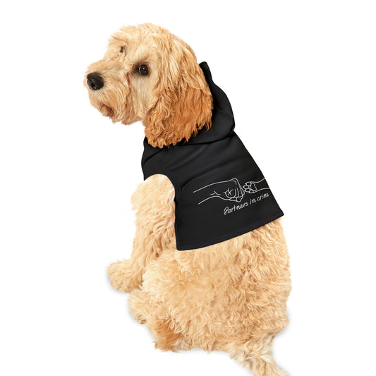 Partners in Crime Pet Hoodie Black