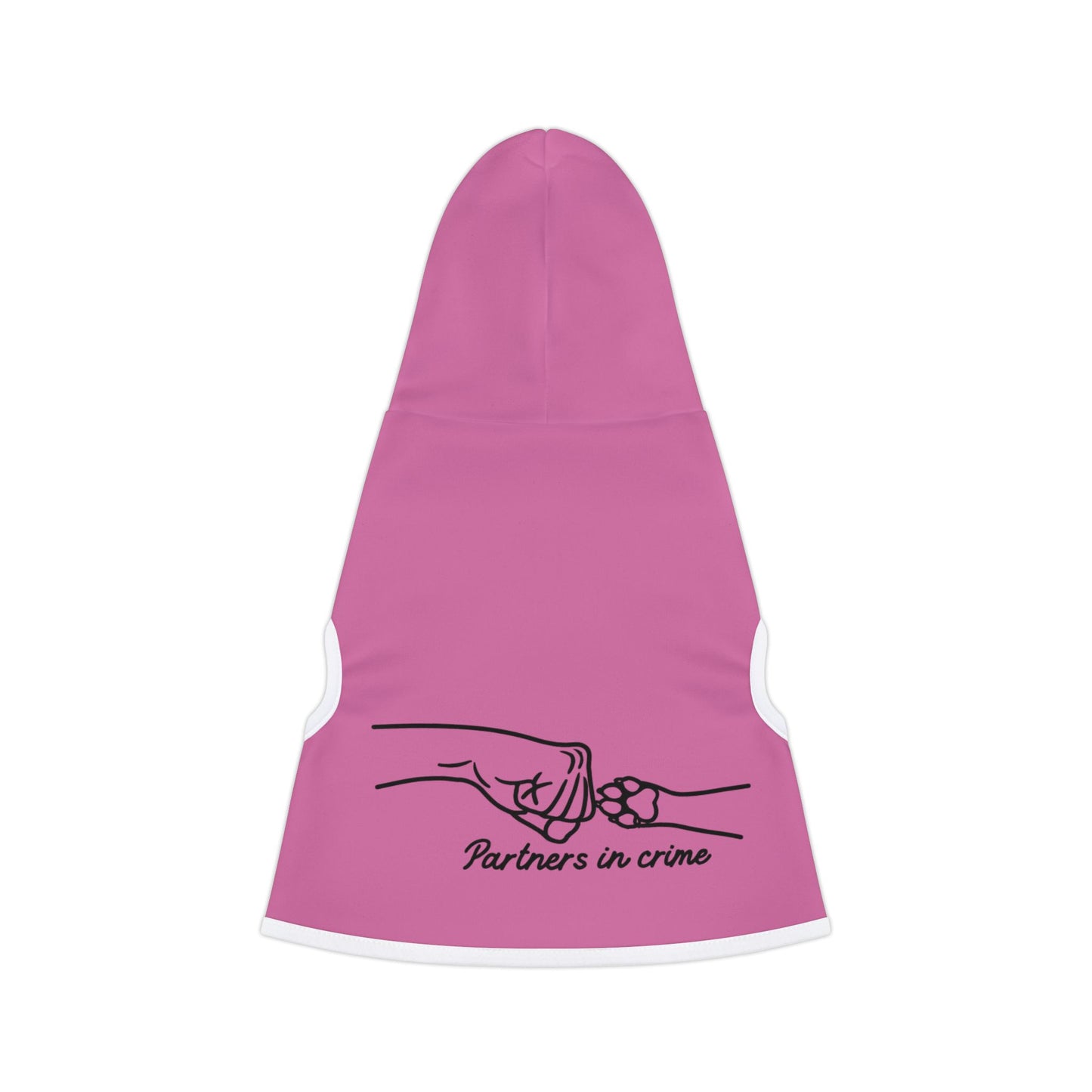 Partners in Crime Pet Hoodie Pink