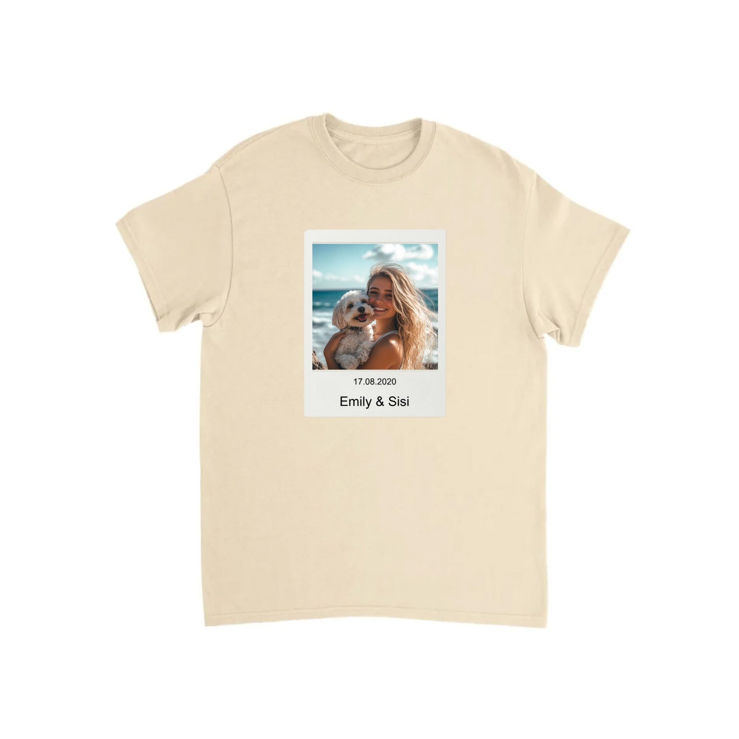 Custom Retro Polaroid Print T-shirt