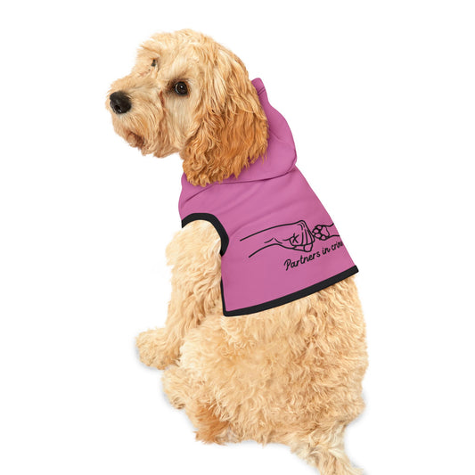 Partners in Crime Pet Hoodie Pink